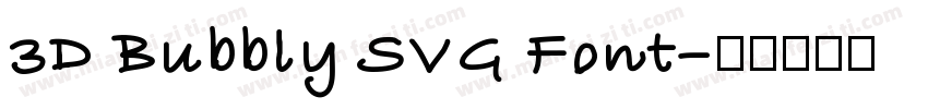 3D Bubbly SVG Font字体转换